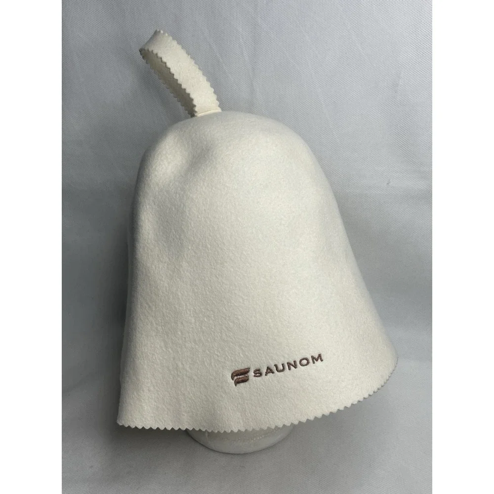 SAUNOM Ultra Soft Murano Wool Sauna Hat Unisex Itch-Free Breathable Relaxed Cap